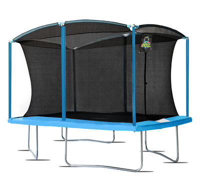 Upper Bounce 16 x 16 FT Square Trampoline Set with Premium Top-Ring  Enclosure and Safety Pad Outdoor Trampoline for Kids