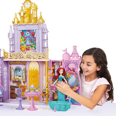 MATTEL DISNEY PRINCESS CASTLE BEDROOM PLAYSET ~ FOLDING DOLL HOUSE ~  CINDERELLA