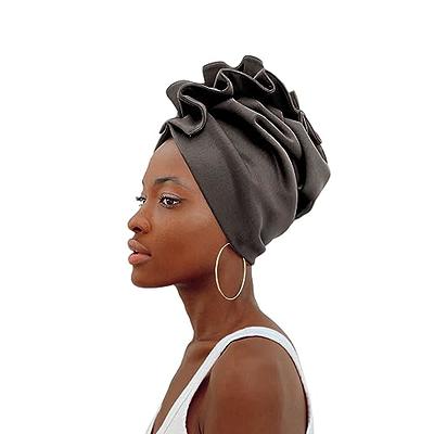 Woman Muslim Headscarf Cap Cotton Headband African Head Wraps Elegant Retro  Turban for Ladies Beanies Caps