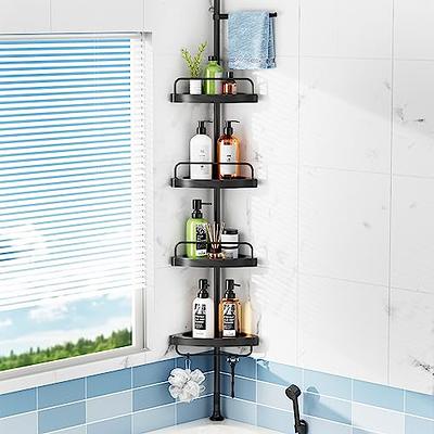 Joqixon Shower Caddy, Upgraded Extended Length Shower Caddy Over Showerhead  No Blocking to Shower Head, Rustproof Shower Organizer with Hooks Shampoo  Soap Holder, Bathroom Large Hanging Shower Caddy - Yahoo Shopping