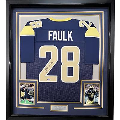 Marshall Faulk St. Louis Rams Autographed Mitchell & Ness Royal