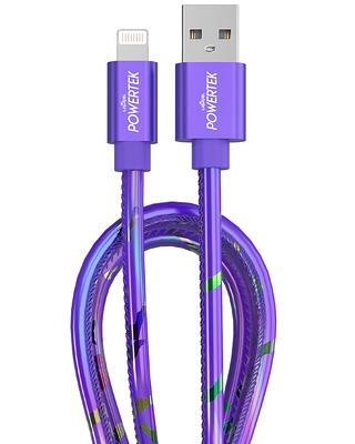 Liquipel Powertek iPad & iPhone Lightning Charger Cable, Fast Charging 6ft  MFI, Tie Dye 