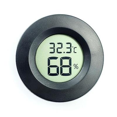 Mini Hygrometer Thermometer Round Digital Humidity Gauge Monitor,Digital  LCD Monitor Indoor Room Round Humidity Temperature Gauge for Humidors Home  Greenhouse - Yahoo Shopping