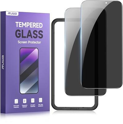 JETech Privacy Screen Protector for iPhone 15 Pro Max 6.7-Inch, Anti-Spy  Tempered Glass Film with Easy Installation Tool, 2-Pack