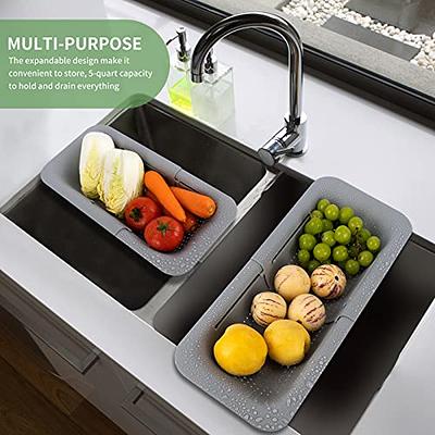 Over The Sink Large Cutting Board With Colander Set