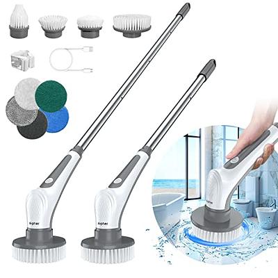 Leebein Electric Spin Scrubber, Cordless Powerful Scrub Brush for Cleaning  Bathroom, Kitchen, Shower Tub and Floor Tile with Adjustable Extension Long  Handle and 8 Replaceable Brush Heads(Rose) - Yahoo Shopping