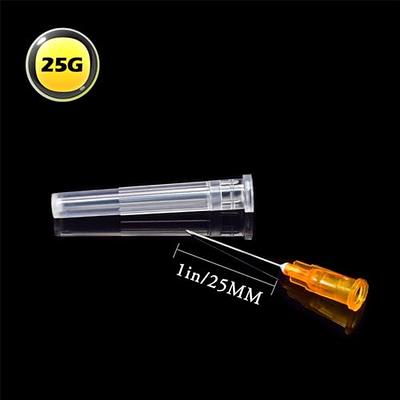 1ml Syringe with 25 Gauge 1 Needle - 25g 1 inch Needle and Syringe for  Scientific Labs, Liquids Refilling, Dispensing