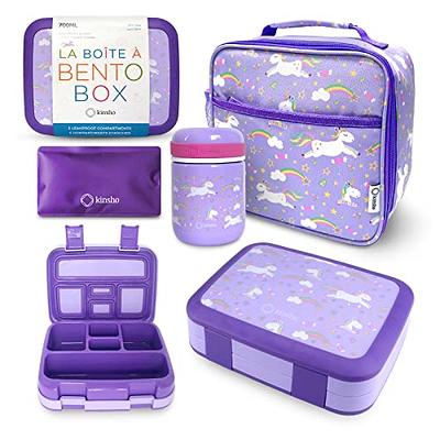 Bento Box, Steel Food Thermos, Insulated Lunch Bag and Ice Pack Set for  Kids - 5 Leakproof Compartments, Lunches or Snack Container for Girls,  Toddlers Daycare Pre-School, Kindergarten Purple Unicorn - Yahoo Shopping