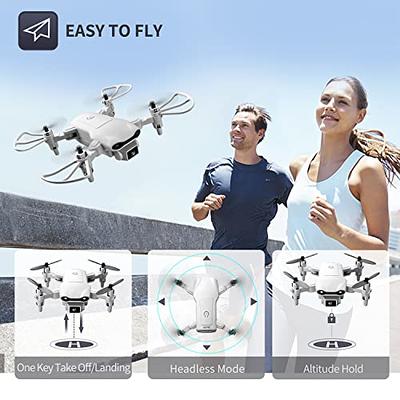 4DRC RC Helicopte Drone with 1080P HD Camera for Kids Adults, FPV Drone  Beginners Foldable Live Video Quadcopter 2 Batteries Blue