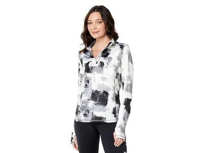 Hot Chillys Womens Snow Layers Camo Jacquard Zip-T