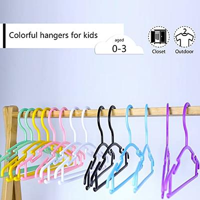 GoodtoU Baby Hangers Kids Hangers 100 Pack Childrens Hangers Child Hangers  Plastic Toddler Infant Nursery Hangers Small Baby Clothes Hangers for