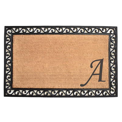 Mainstays Rambling Vine Utility Polyester Doormat - Navy - 18 x 30 in