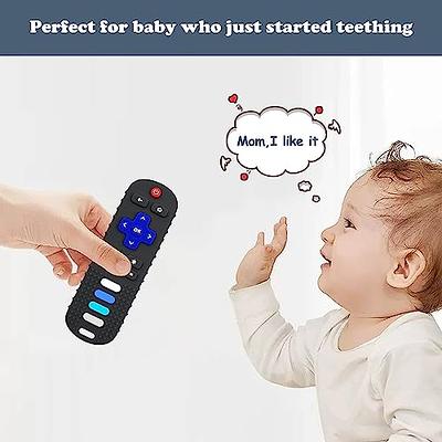 Remote Control Teether Toy for Babies,Baby Teething Toys Tv Remote Shape  with Pacifier Clip（Black） - Yahoo Shopping