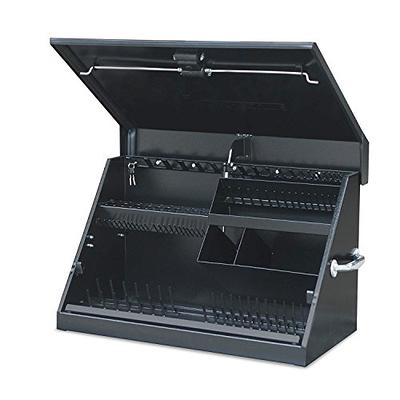 Montezuma ME300B Steel Triangle Toolbox, Black, 30 x 15