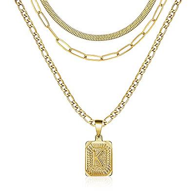  JECOMY 14K Gold Plated Layered Necklaces For Women Gold Necklace  Set, Cuban Link, Snake Chain, Paperclip Layered Chains, Twisted Rope and  Twisted Chain, Trendy Layering Necklace: Clothing, Shoes & Jewelry