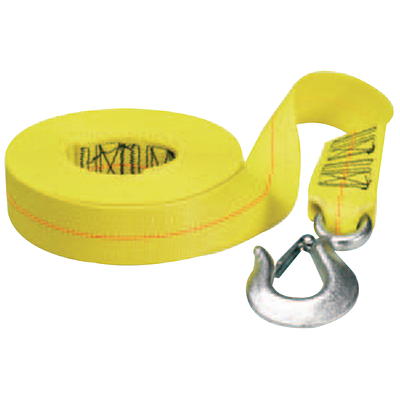 STANLEY S1051 Tow Strap with Tri-Hook (2 in. x 20 ft.) - 9,000 LB Break  Strength/for Disabled Recreational Vehicles