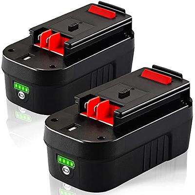 2Pack 3.6Ah HPB18 Ni-Mh Replacement Battery for Black and Decker 18V Battery  HPB18 HPB18-OPE Compatible with Black Decker Battery 18 Volt Tools A1718  FS18FL Firestorm Cordless Power Tool (Black) - Yahoo Shopping