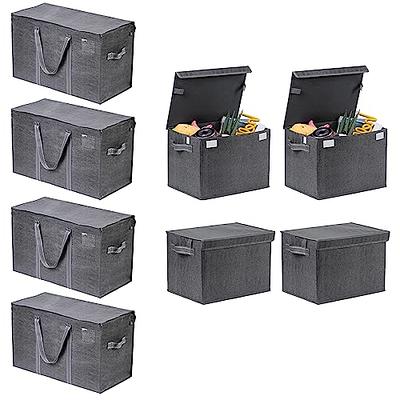 3 Packs Clothes Storage Bag Organizer, Gray (4 sizes) - Veno Bags