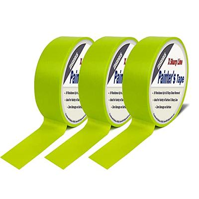 Masking Tape 1/2/3/4 Inch,5 Rolls Painters Tape Masking Tape Bulk,  Automotive Masking Tape Packing Removable Free Residue, Paint For Indoors 