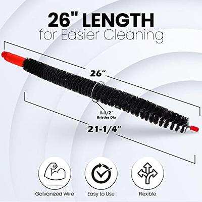 Cleaning Brush For Dryer Lint Or Refrigerator Coil Cleaning (Pack