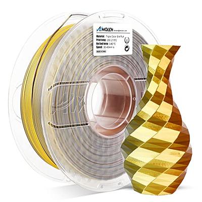 Tangle free PLA 3D Filament by Yousu, Gold, 1.75mm 1kg, Non