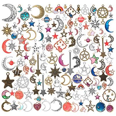 Sun Moon Star Charms for Jewelry Making Gold Polaris Charm Pendant