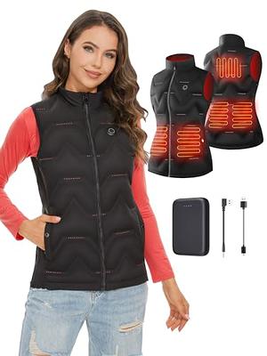 Vofuoti Heated Vest Women, Heated Down Vest with Battery Pack and