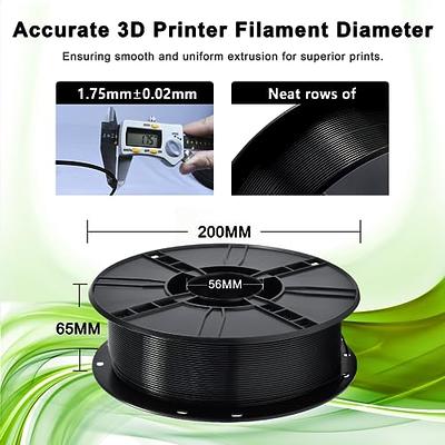 Creality PLA Filament Pro Black, 1.75mm 3D Printer Filament, Ender PLA +  (Plus) Printing Filament, 1kg(2.2lbs)/Spool, Dimensional Accuracy ±0.03mm.