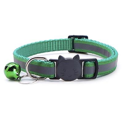 2Pcs Cat Collar Breakaway with Bell Adjustable Safety Kitten Collar for Girl