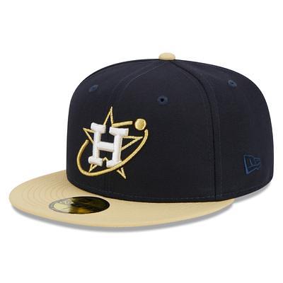 Men's New Era Stone/Navy Houston Astros Retro 59FIFTY Fitted Hat