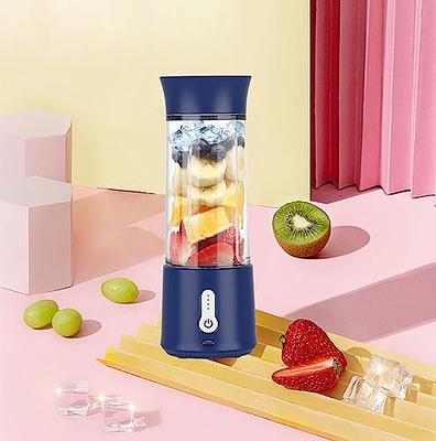 6 Blades Portable Juicer Cup Juicer Fruit Juice Cup Automatic 400ml  Electric Juicer Smoothie Blender Household Ice Crush Cup