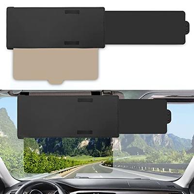 Car Visor Extender TFY Anti-Glare Sun Visor Extender Window Sunshade and UV  Rays Blocker (Black)