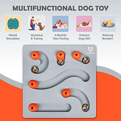 Interactive Treat-Dispensing Dog Toys, Unbreakable Puzzle Squeaky Toys Slow  Feeder for Boredom Relief, Mental Stimulation, and Enhanced Digestion in