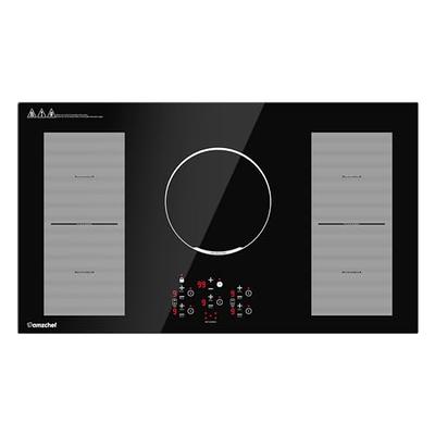 Karinear Electric Cooktop 110V, 12'' Stainless Steel Built-in and Countertop  Electric Stove top 2 Burners with Knob Control, 16 Power Levels, Over-Heat  Protection, Electric Ceramic Cooktop without Installation