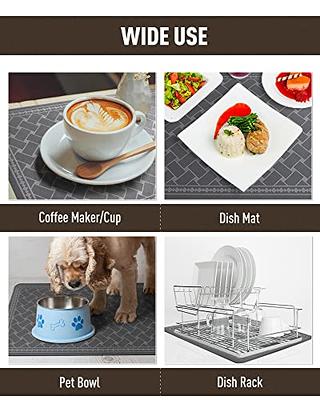 AMOAMI-Coffee Mat Hide Stain Rubber Backed Absorbent Dish Drying Mat for  Kitchen Counter-Coffee Bar Accessories Fit Under Coffee Maker Coffee  Machine Coffee Pot Espresso Machine Dish Rack - Yahoo Shopping