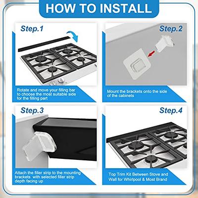 Gorilla Grip 2 Pack Silicone Stove Gap Covers and Drawer Liner