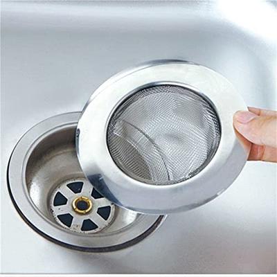 Stainless Steel Kitchen Sink Strainer Plug, 2 Pack Plug Hole Cover, Drain  Cover Metal Strainers Hair Catcher Sink Stopper Drain Filter for Kitchen