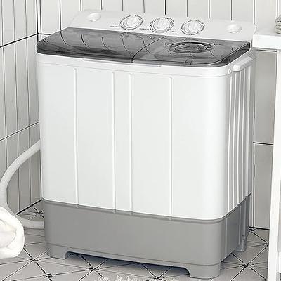 Full Automatic Portable Washing Machine with Drain Pump, 8.8 LBS 2-in-1 Top  Load Washer Dryer Combo