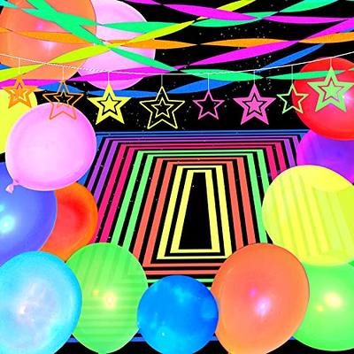 UV Glow Party Garlands Luminous Neon Streamer Black Light Reactive Glow in  the Dark Kid Birthday Fluorescent Party Wedding Decor