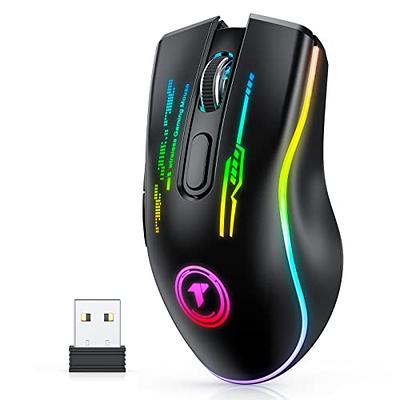 RPM Euro Games Wireless Gaming Mouse Bluetooth & 2.4 G Connect, Upto 3200  DPI, RGB Backlit, 6 Buttons