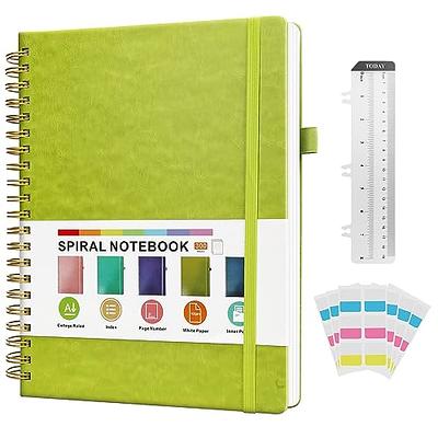 Forvencer Lined Spiral Journal Notebook with 300 Numbered Pages, B5 College  Ruled Thick Journals for Writing with 100GSM Paper, Hardcover Notebooks