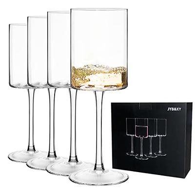 FAWLES Fully Tempered Wine Glasses, Shock Resistant Wine Glass Set