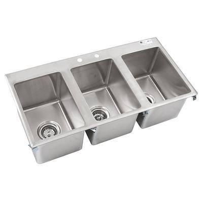 Regency 9 x 9 x 5 18-Gauge Stainless Steel One Compartment Drop