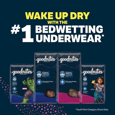Goodnites Nighttime Bedwetting Underwear for Girls, L, 11 Ct