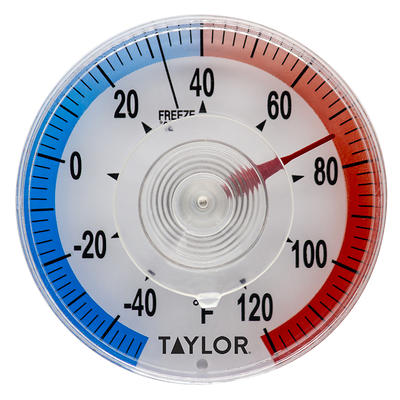 Taylor 497J 12 Dial Indoor / Outdoor Wall Thermometer with Hygrometer