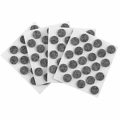 uxcell 100pcs Furniture Felt Pads Round 3/4 Self-Stick Non-Slip  Anti-Scratch Pads for Sofa Cabinet Chair Feet Floor Protector Black