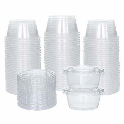 1 oz Containers with Lids  Disposable Plastic Jello Shot Cups