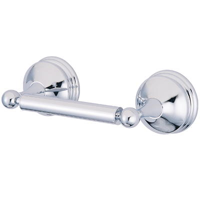 Pedestal Chrome (Grey) Standing Toilet Paper Holder, Kingston Brass