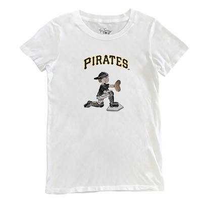 Women's Tiny Turnip White Pittsburgh Pirates State Outline T-Shirt - Yahoo  Shopping