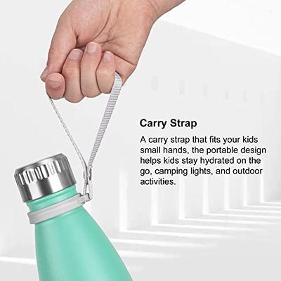 17 oz Kids Water Bottle Stainless Steel, Double Wall Vacuum Insulated Leak  Proof